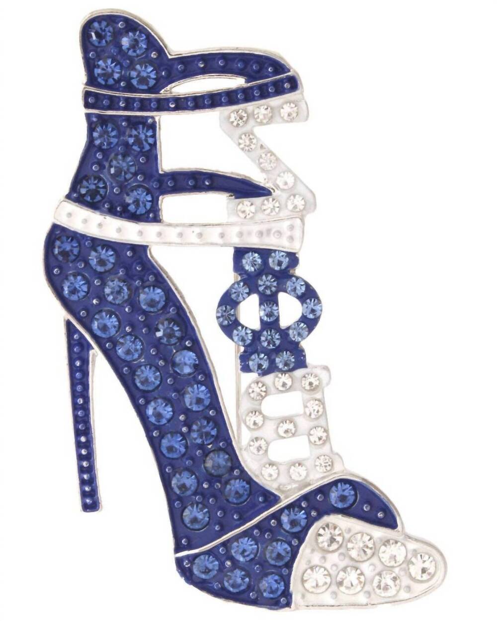 NEW PINKTOWNUSA women's heel sorority brooch in blue